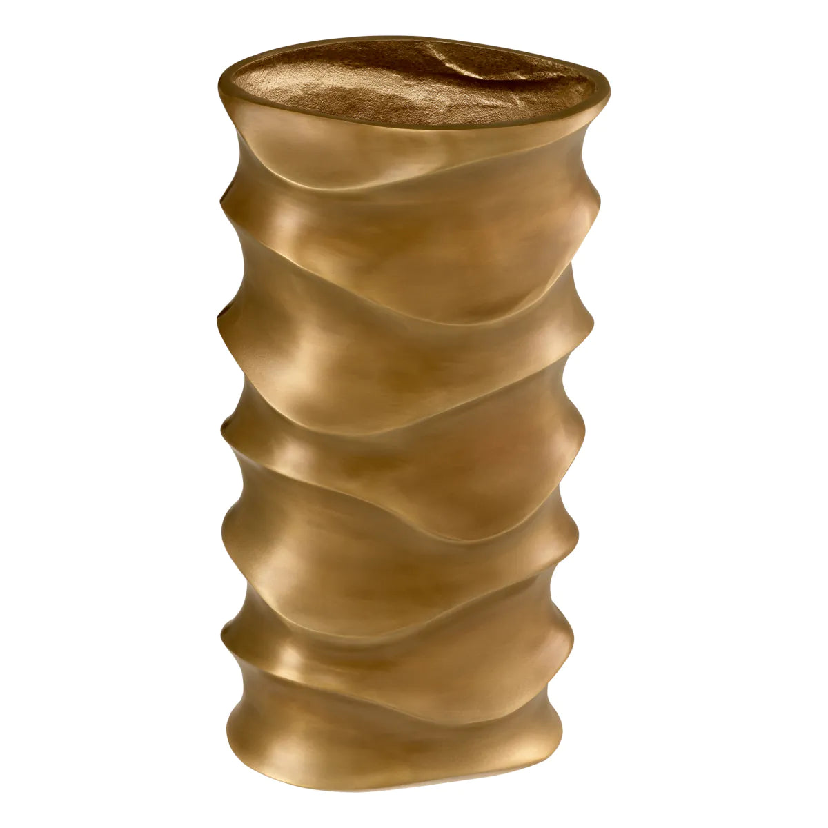 Vintage Brass Modern Metallic Vase Rapho