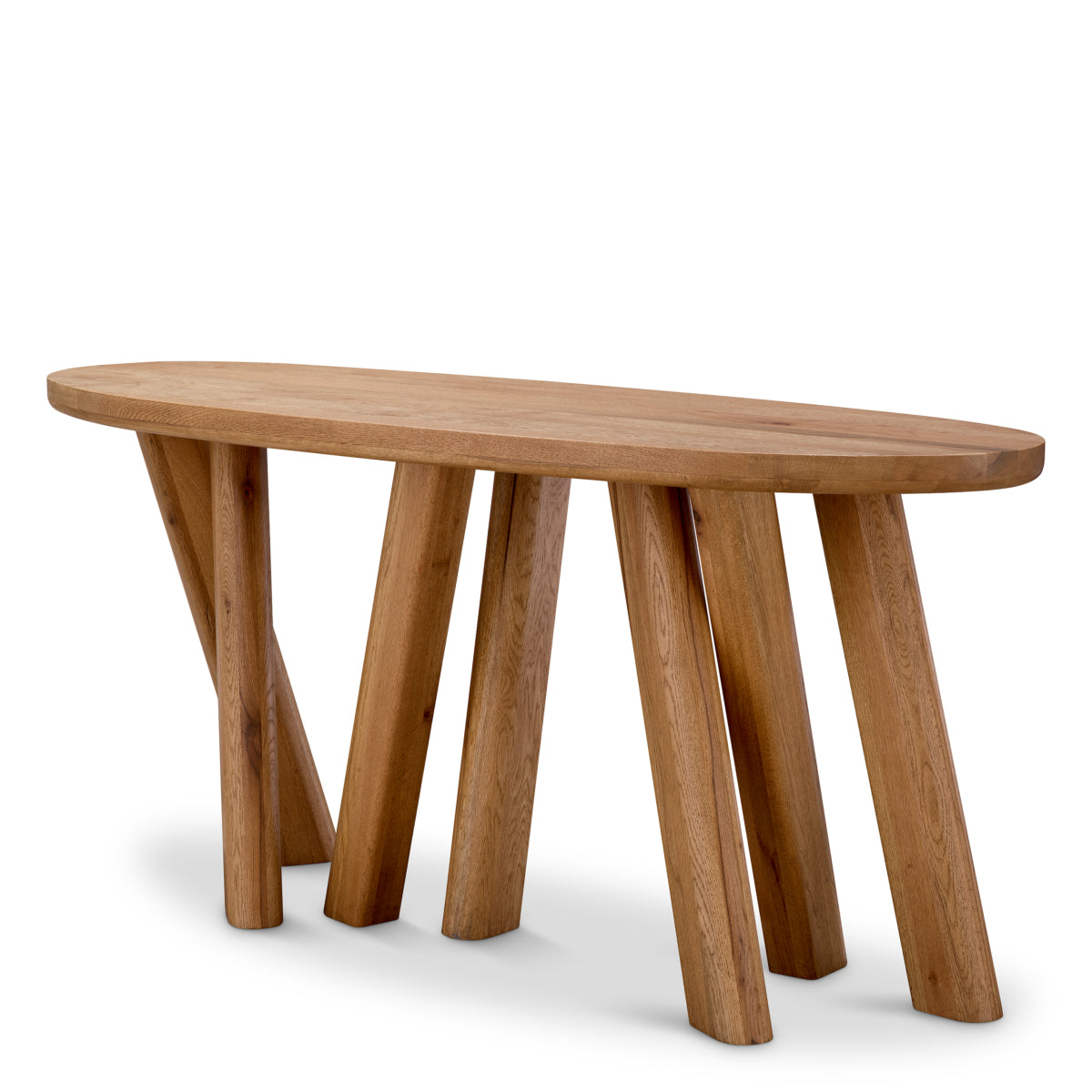 Oval Oak Console Table Bayshore | Eichholtzmh.com