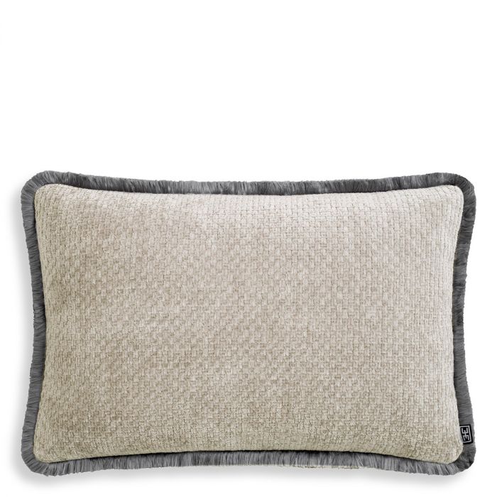 Cushion Paia rectangular grey