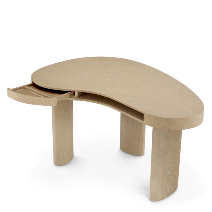 Desk Vence washed oak veneer