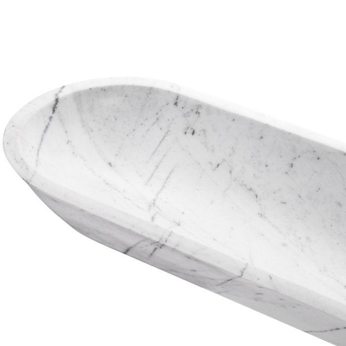 Bowl Hulton white marble