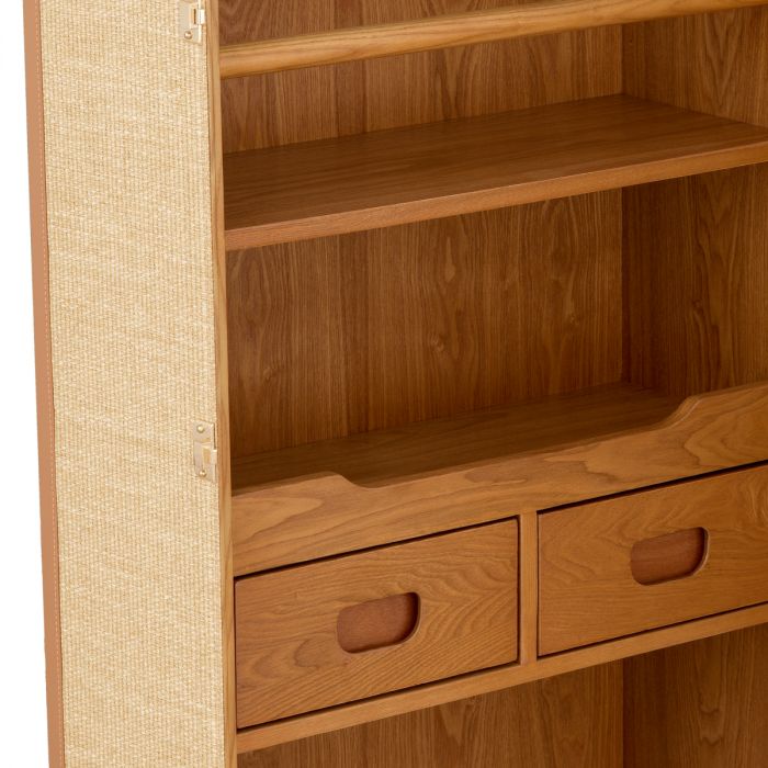 Bar Cabinet Martini Bianco rattan look