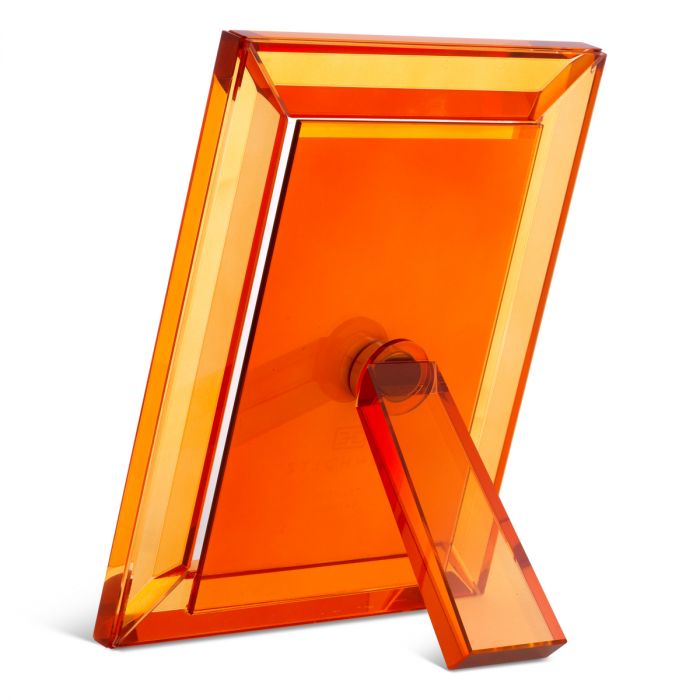 Picture Frame Theory L orange crystal glass set of 2