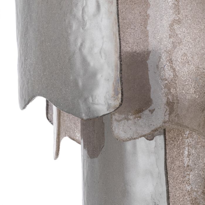 Chandelier Asinara S antique brass finish smoke glass