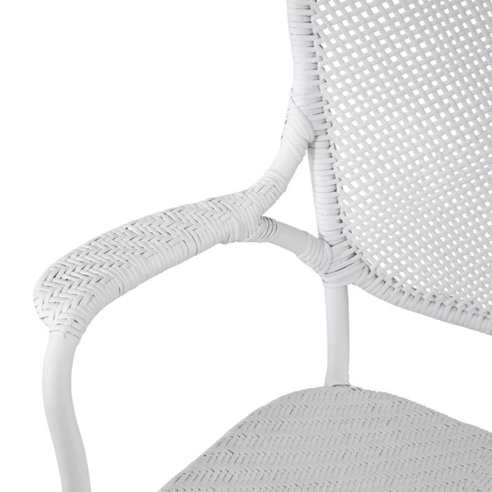 Dining Chair Colony with arm matte white