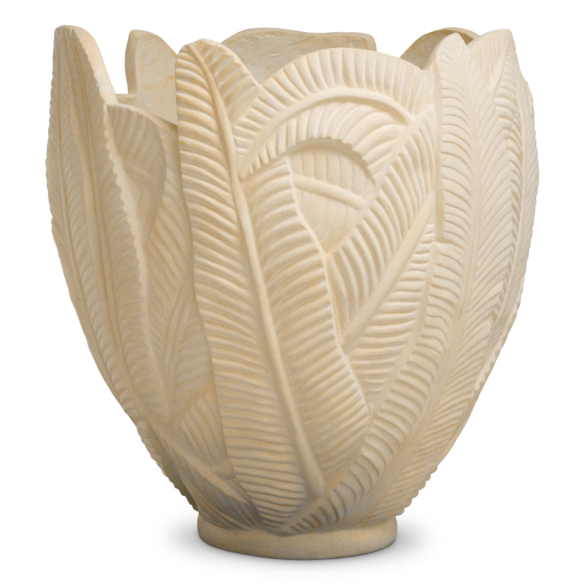 Outdoor Cream Leaf Planter Zanzibar | Eichholtzmh.com