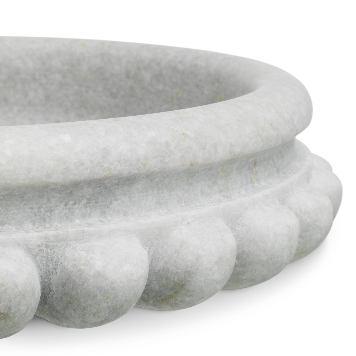 White Marble Chain Bowl Yerba | Eichholtzmh.com