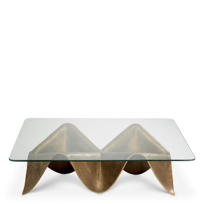 Coffee Table Angelico vintage brass finish