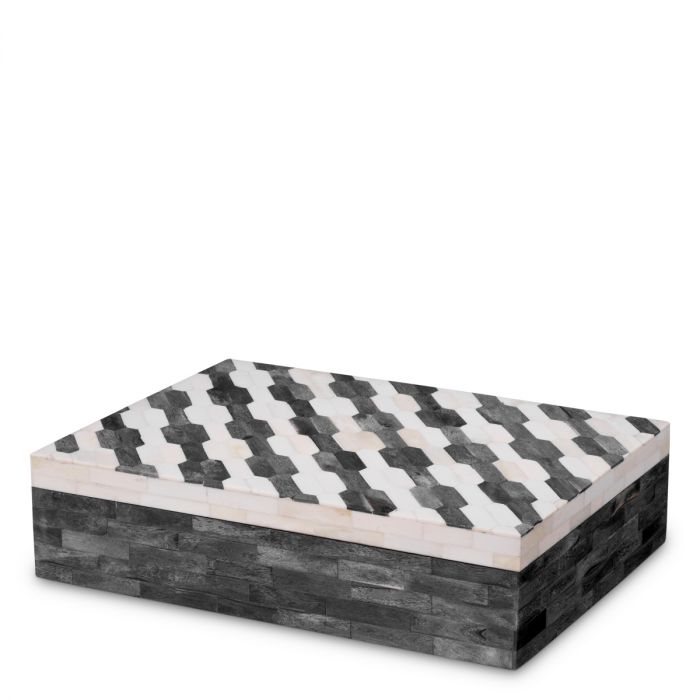 Box Rodeo L grey cream