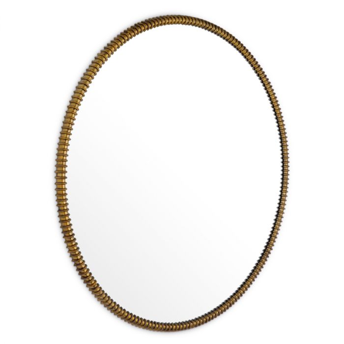 Mirror Vezzola vintage brass finish