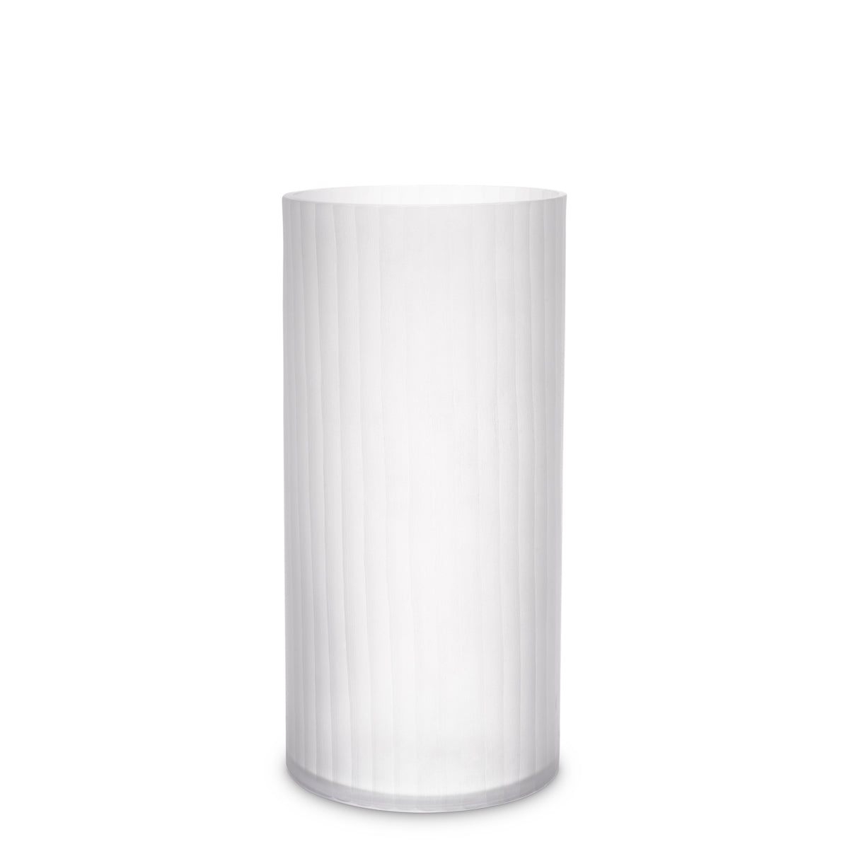 White Frosted Glass Vase S Haight