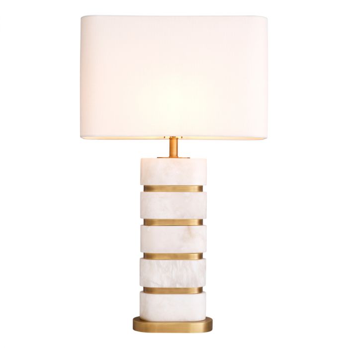 Table Lamp Newall alabaster incl shade