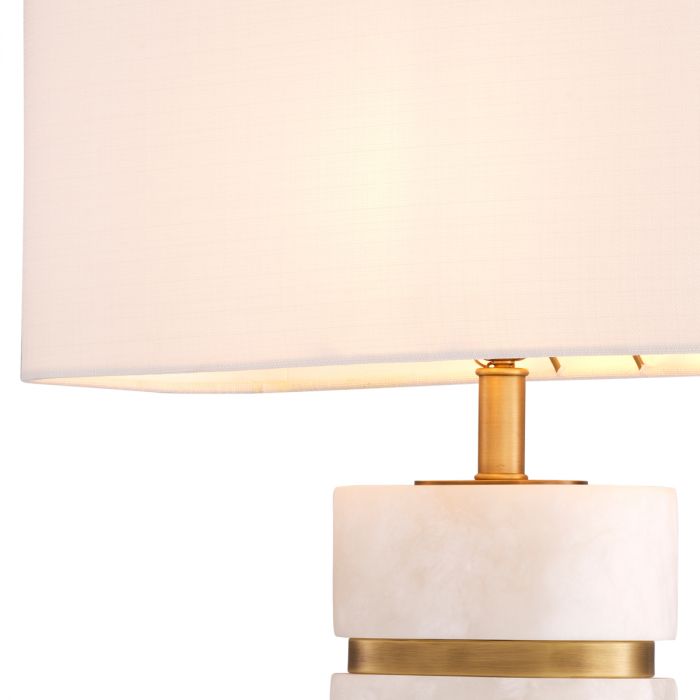 Table Lamp Newall alabaster incl shade