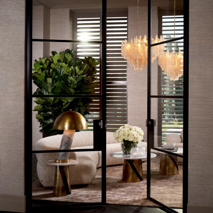 Side Table Nuova vintage brass finish