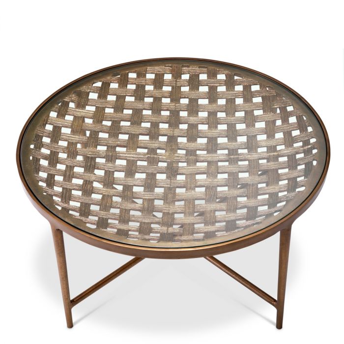 Coffee Table Sorrento antique brass finish