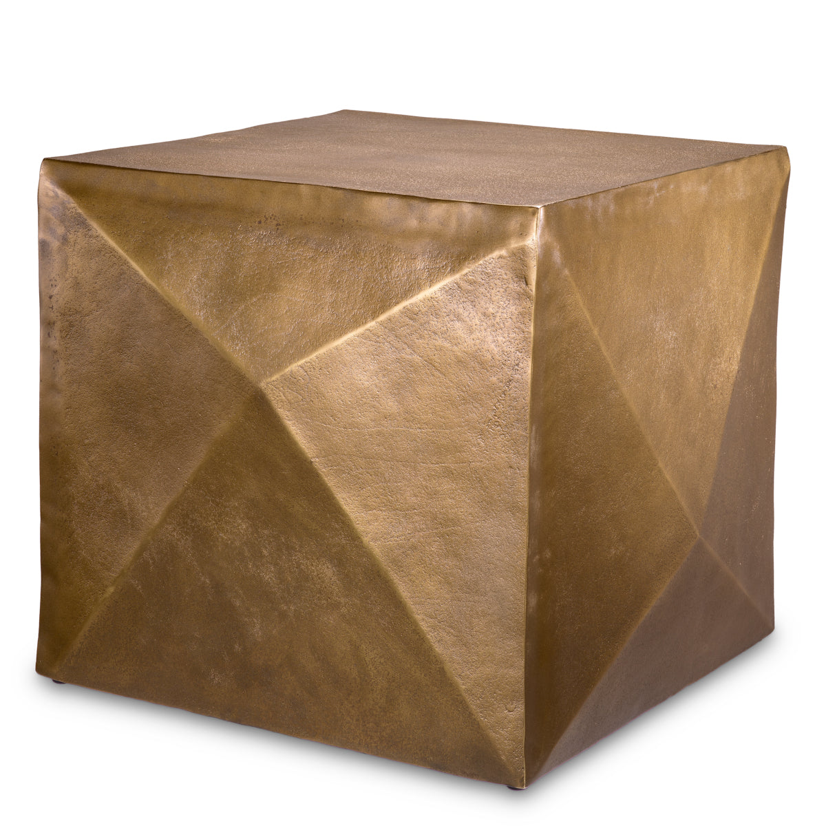 Brass Faceted Side Table Maratea | Eichholtzmh.com
