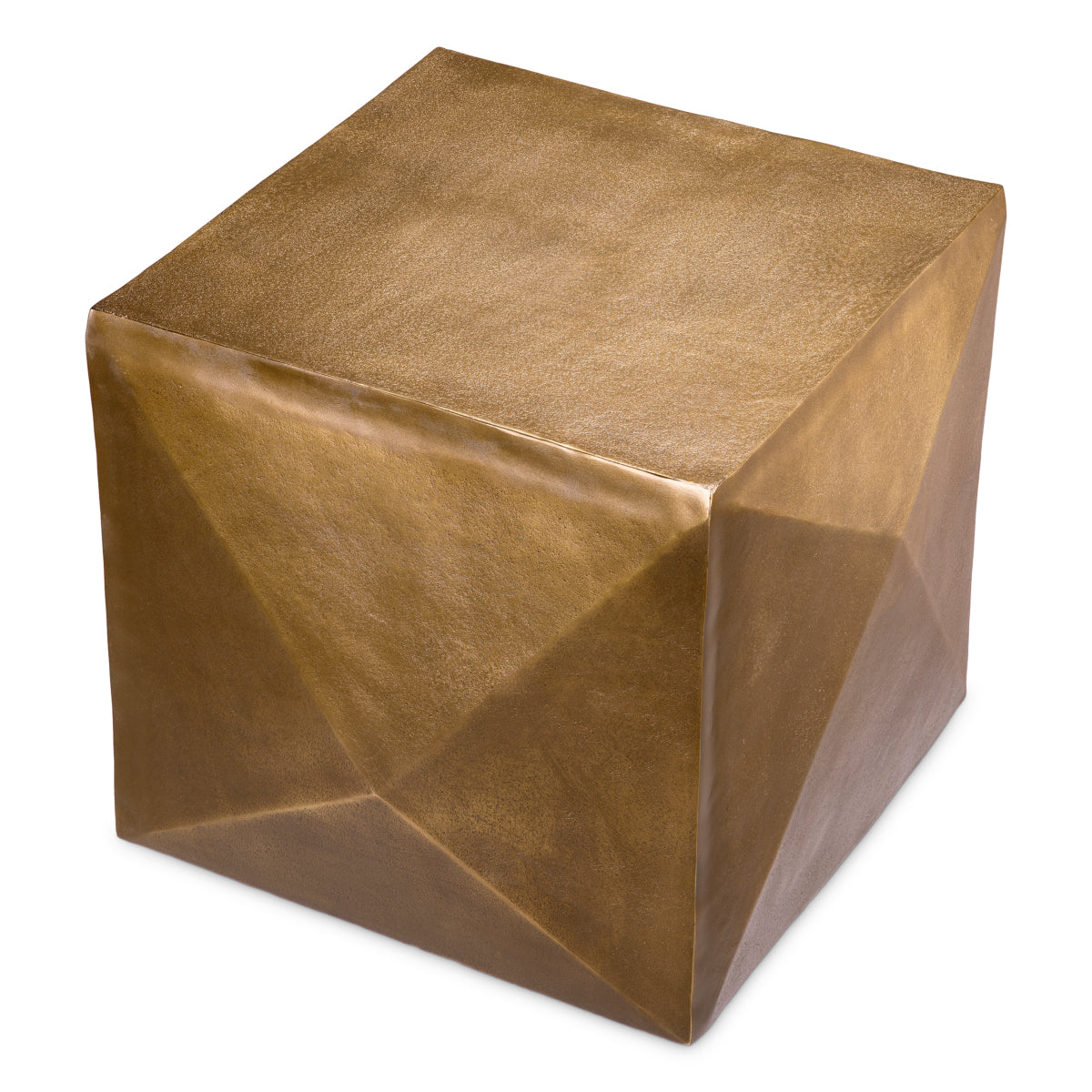Brass Faceted Side Table Maratea | Eichholtzmh.com