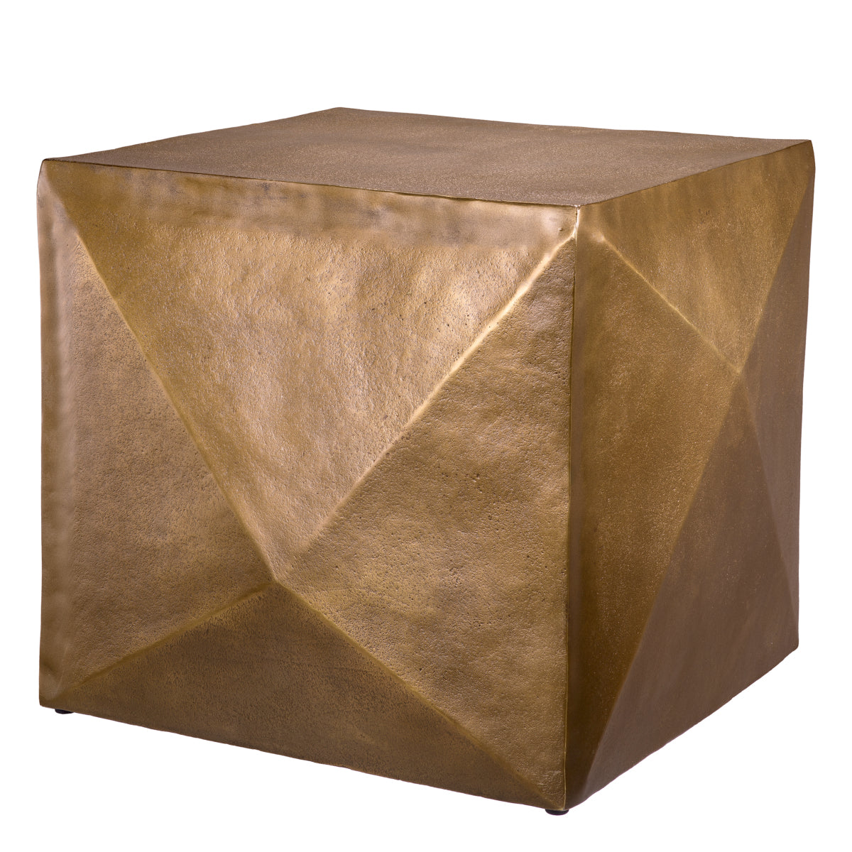 Brass Faceted Side Table Maratea | Eichholtzmh.com