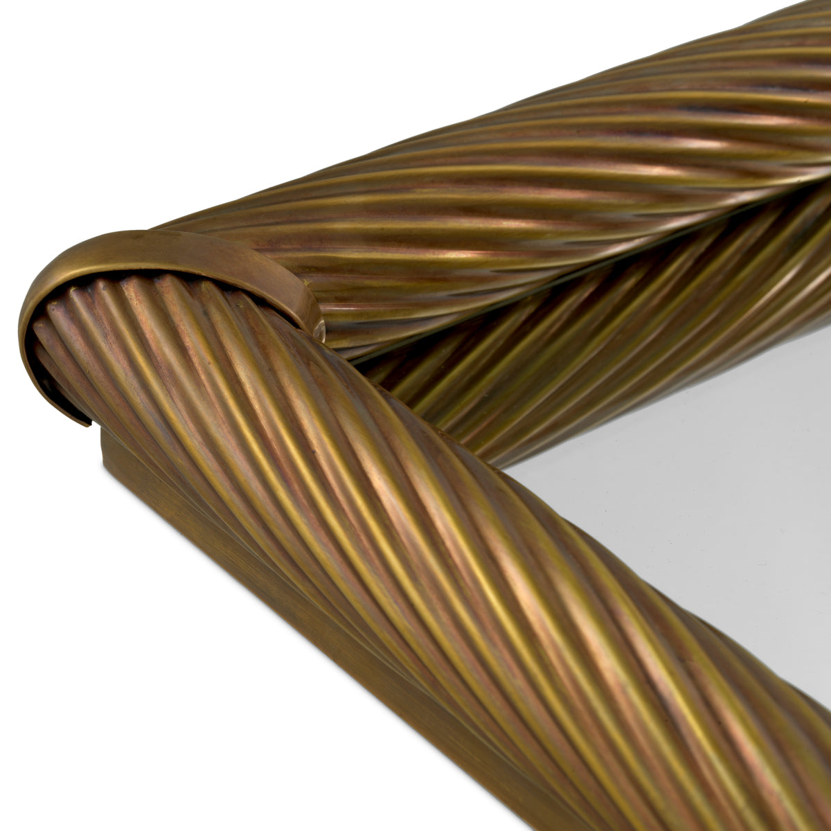 Vintage Brass Rectangular Tray S Salvi