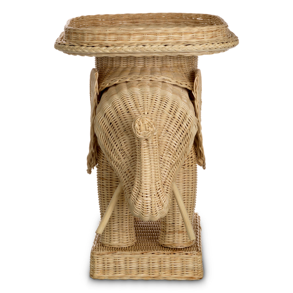 Rattan Sculptural Side Table Elephant | Eichholtzmh.com
