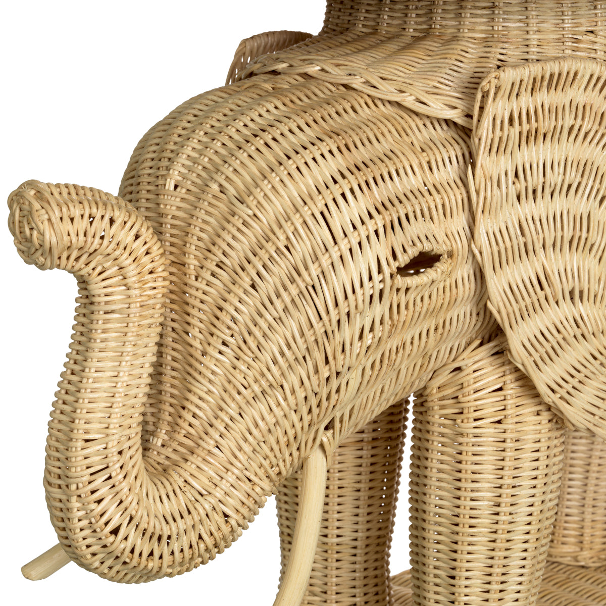 Rattan Sculptural Side Table Elephant | Eichholtzmh.com