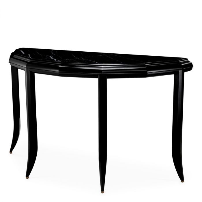 Console Table Javier waxed black finish