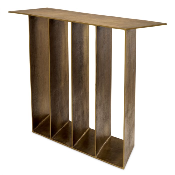 Console Table San Vito vintage brass finish