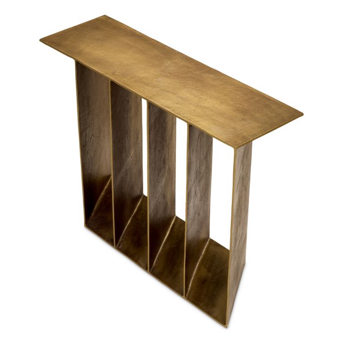 Console Table San Vito vintage brass finish