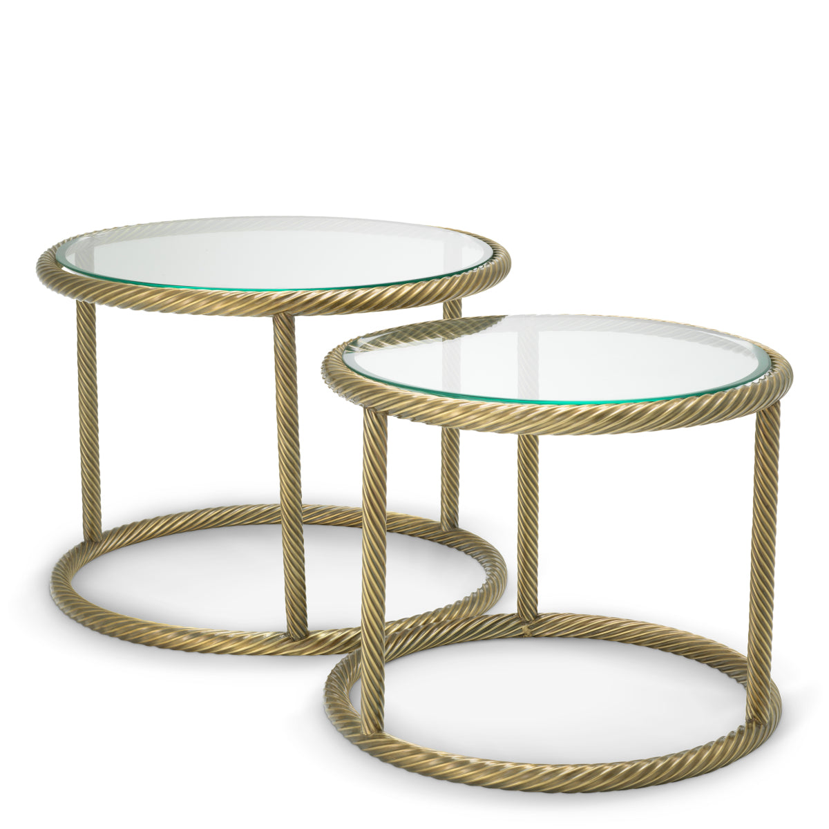Brass Round Side Tables (2) Addison | Eichholtzmh.com