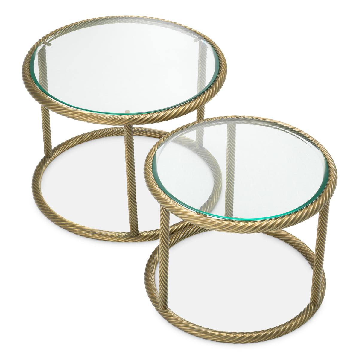 Brass Round Side Tables (2) Addison | Eichholtzmh.com