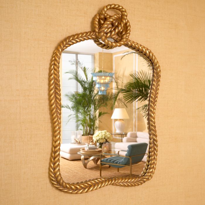 Mirror Vincenso S antique gold finish
