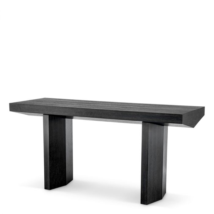 Console Table Tiburon charcoal grey oak veneer