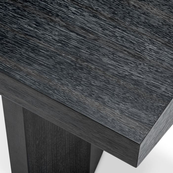 Console Table Tiburon charcoal grey oak veneer