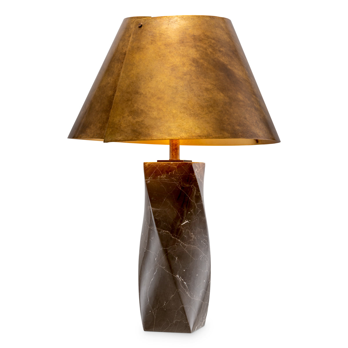 Vintage Brass Table Lamp Camelia