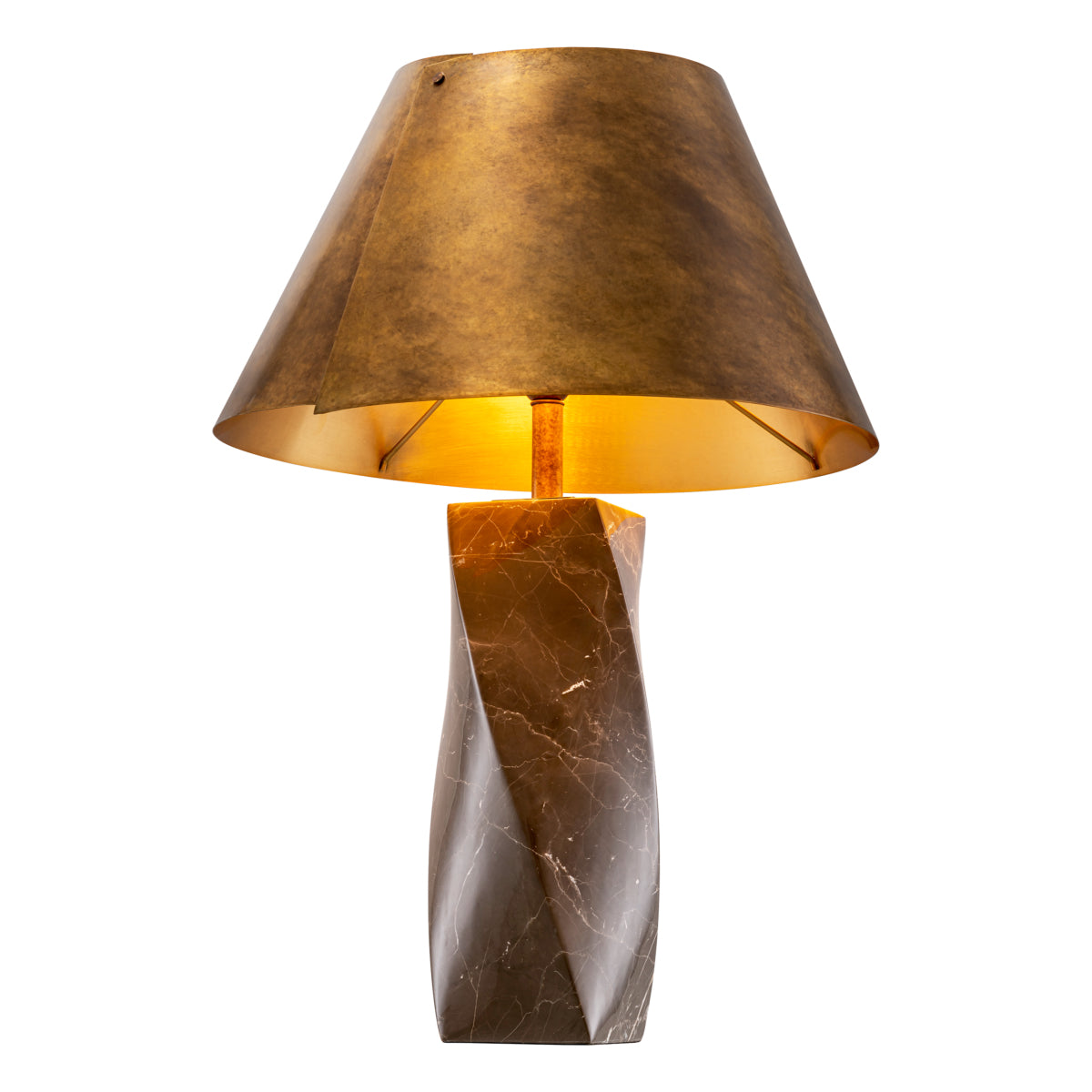 Vintage Brass Table Lamp Camelia