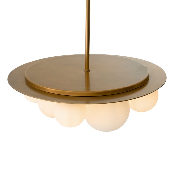 Chandelier Orsini white glass