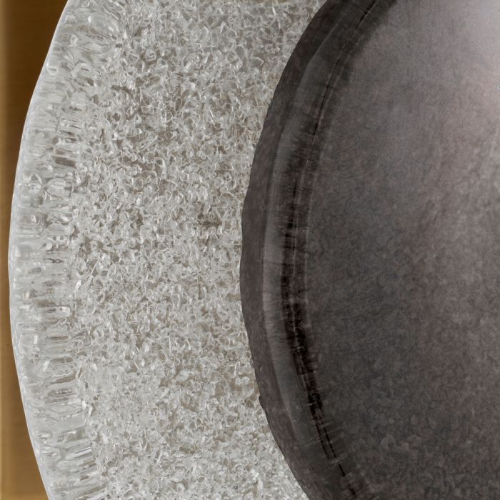 Wall Lamp Hyde vintage brass finish handmade glass