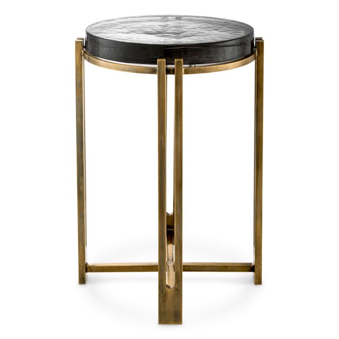 Side Table Claremont vintage brass finish