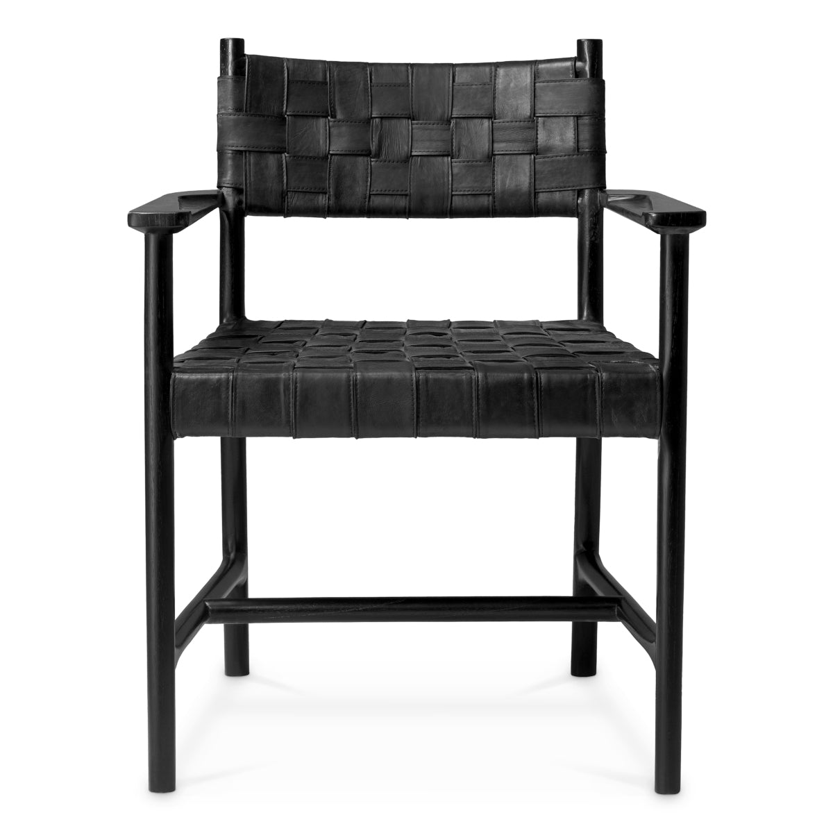 Woven Leather Dining Armchair Tiberio | Eichholtzmh.com