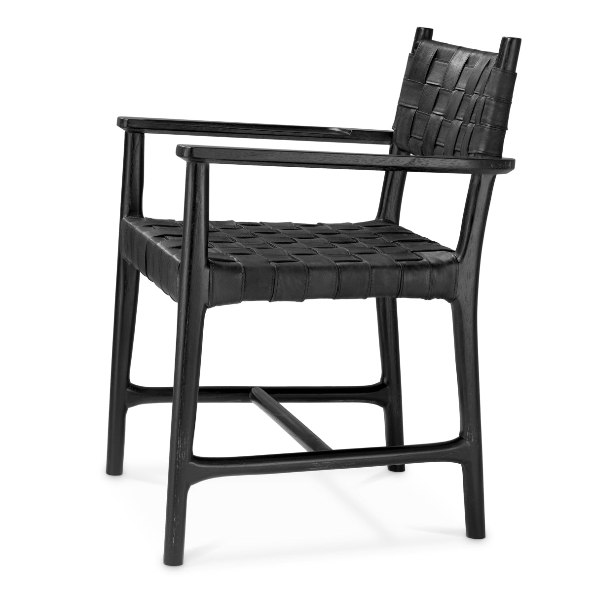 Woven Leather Dining Armchair Tiberio | Eichholtzmh.com