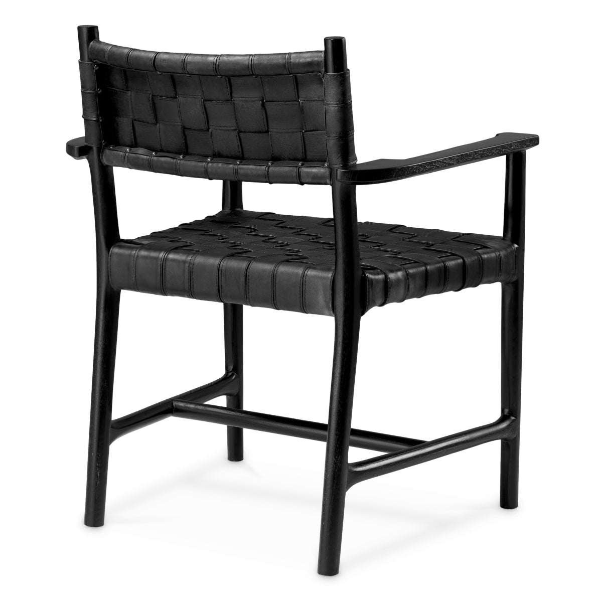 Woven Leather Dining Armchair Tiberio | Eichholtzmh.com