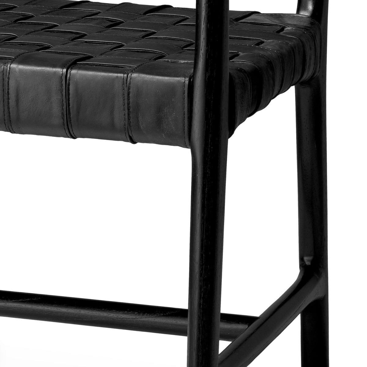 Woven Leather Dining Armchair Tiberio | Eichholtzmh.com