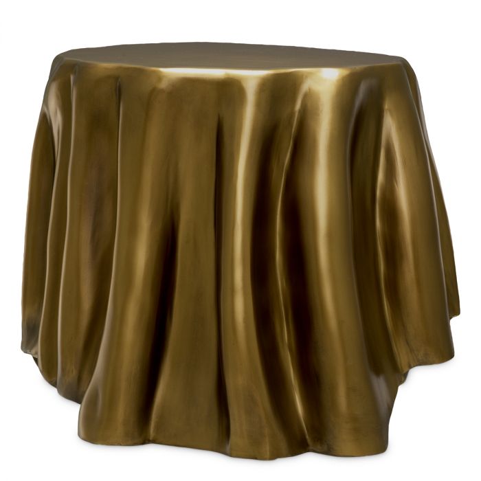 Side Table Chabot vintage brass finish