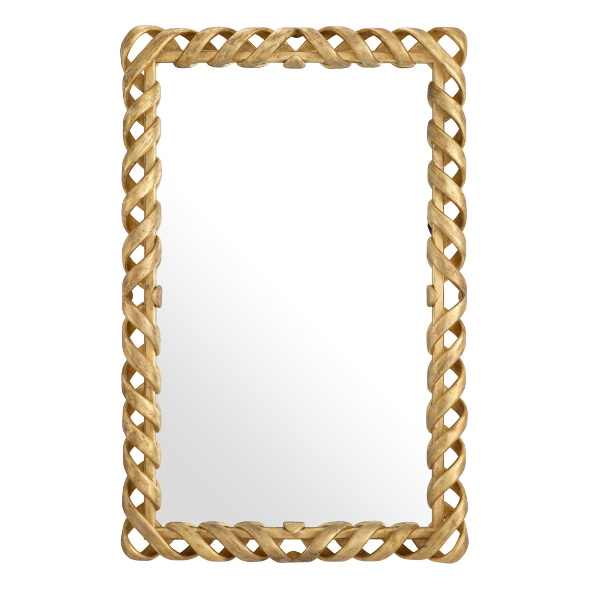 Gold Twisted Frame Wall Mirror Casone