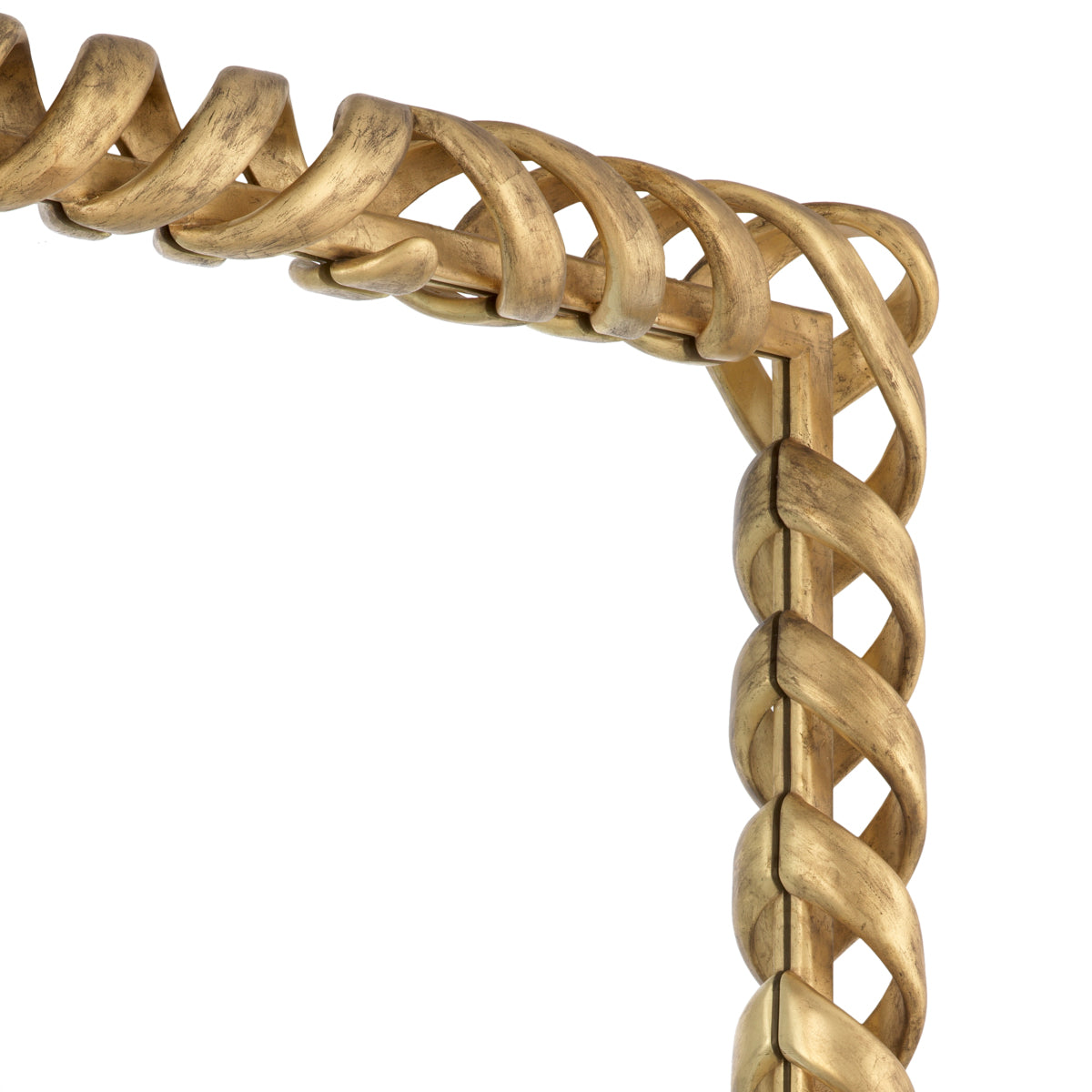 Gold Twisted Frame Wall Mirror Casone