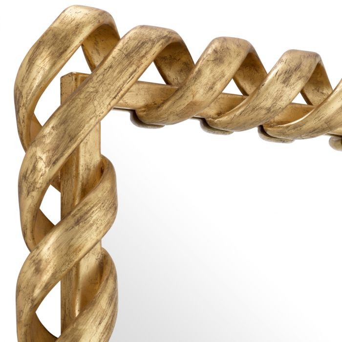 Mirror Casone antique gold finish