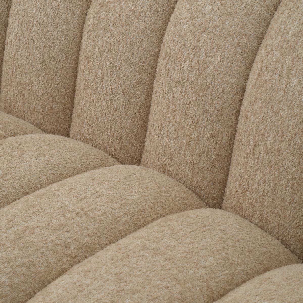 Sand Channeled Boucle Sofa S Kelly