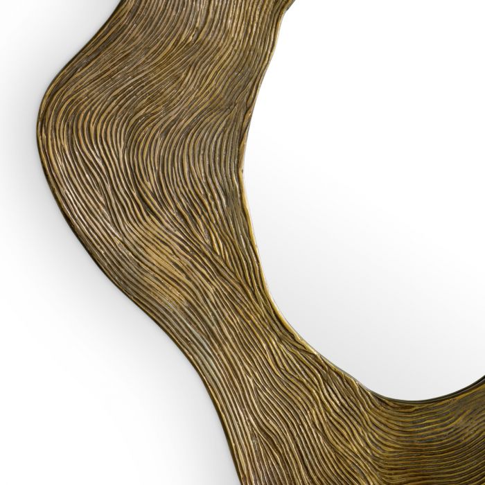 Mirror Pavona vintage brass finish