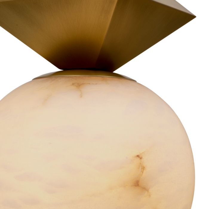 Pendant Elko antique brass finish alabaster