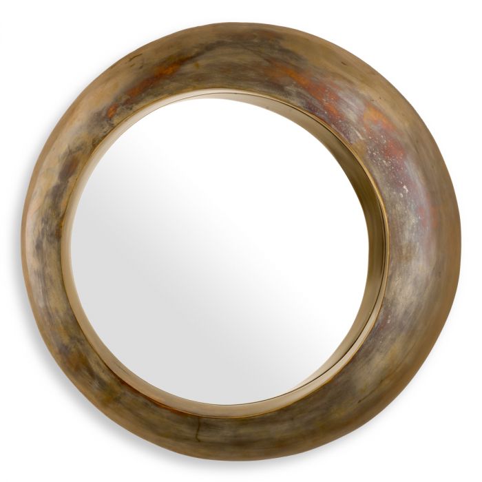 Mirror Velino vintage brass finish